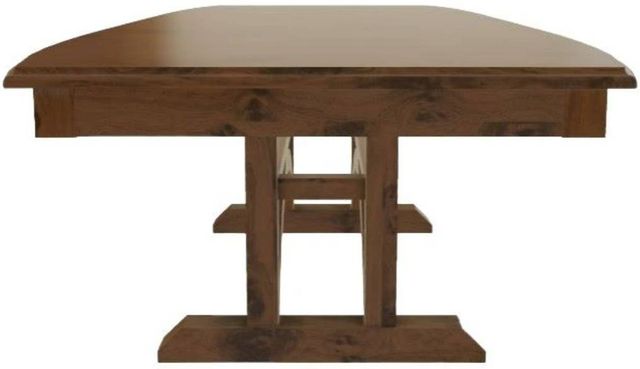 Mavin Customizable 38" x 84" Boat Extendable Dining Table with 12" Leaf-2