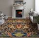 Feizy Killian Black/Green 6'x9' Area Rug-5