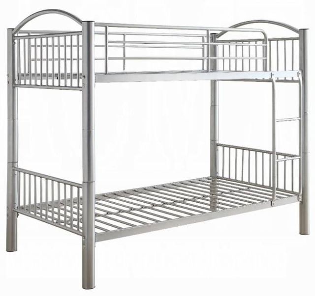 ACME Furniture Cayelynn Silver Twin Over Twin Bunk Bed-0