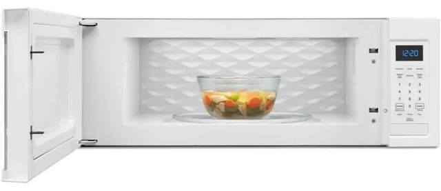 Whirlpool® 1.1 Cu. Ft. White Low Profile Over The Range Microwave-1
