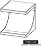 International Furniture Direct Mezquite Brown End Table-2