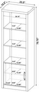 Coaster® Burke Gray Driftwood Media Tower-4