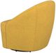 Coaster® Leon Black/Mustard Yellow Swivel Chair -4