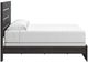 Signature Design by Ashley® Delmorta Dark Gray King Panel Bed-2