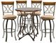 Powell® Hamilton 5-Piece Bronze/Medium Cherry Round Pub Table Set-1