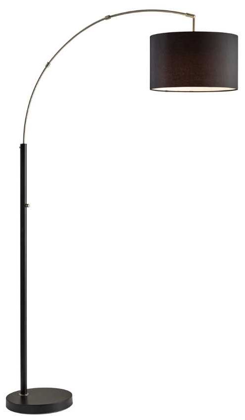 Adesso® Preston Black Arc Floor Lamp-0