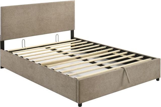 Coaster® Reeves Tan Queen Hydraulic Storage Panel Bed-2