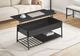 Monarch Specialties Inc. Black 42" Lift-Top Metal Coffee Table-3