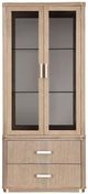 Michael Amini® West Kensington Sea Salt Caramel Display Cabinet-1