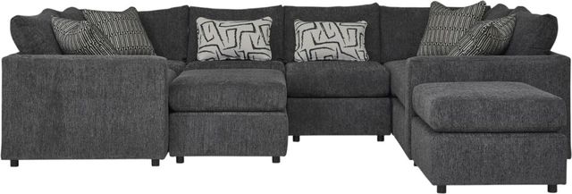 Fusion Furniture Ripple Midnight 8-Piece U-Shaped Sectional-0