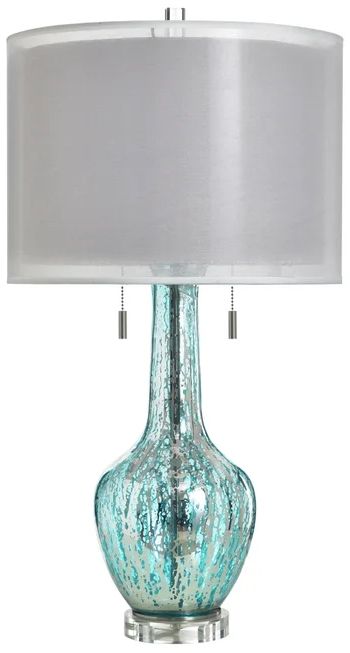 Stylecraft Rummen Blue Table Lamp-0