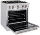 ZLINE Classic 30" Stainless Steel Pro Style Dual Fuel Range-2