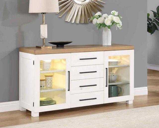 Front view of a Steve Silver dining room buffet