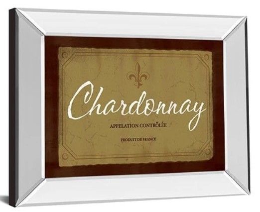 Classy Art Chardonnay by Paola Viveiros Framed Wall Art-1