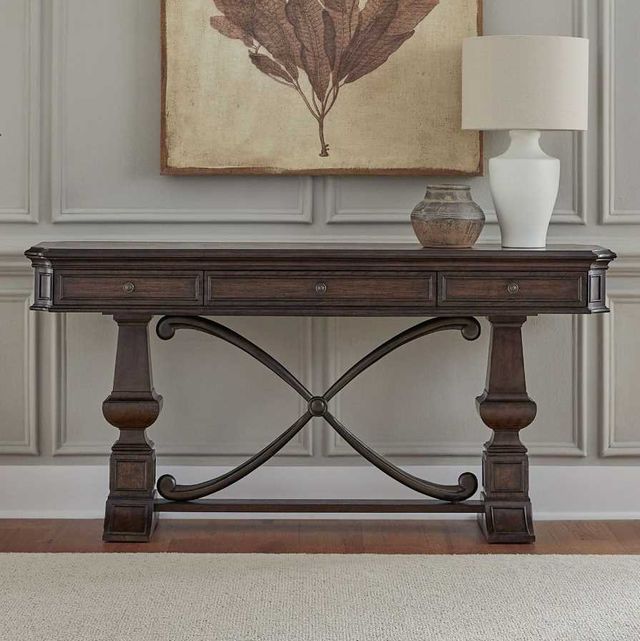 Liberty Furniture Provence Park Chateau Brown Sofa Table-1