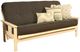 Kodiak Furniture Monterey Linen Charcoal/Antique White Full Futon with Mattress-0