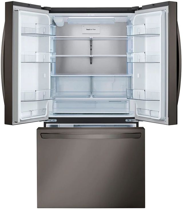 LG 36" 26.5 Cu. Ft. PrintProof™ Black Stainless Steel Smart Counter Depth French Door Refrigerator -2