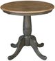 John Thomas Furniture® Dining Essentials Hickory Round Dining Table with Coal Tranditional Pedestal Base-0