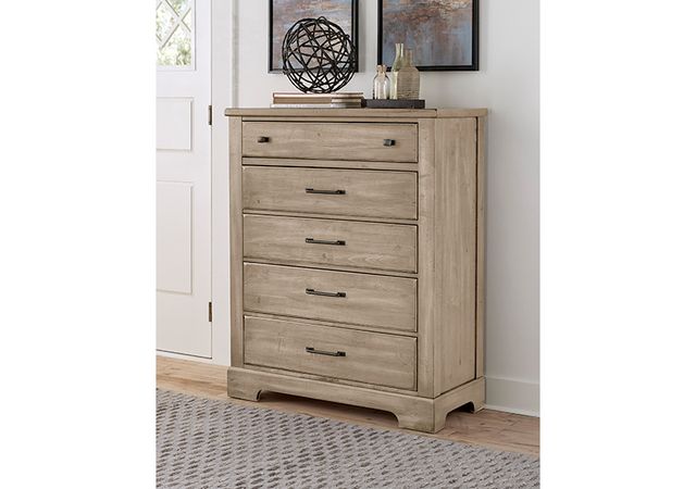 Vaughan-Bassett Artisan & Post Collection Cool Rustic Clear Maple 5 Drawer Chest-1