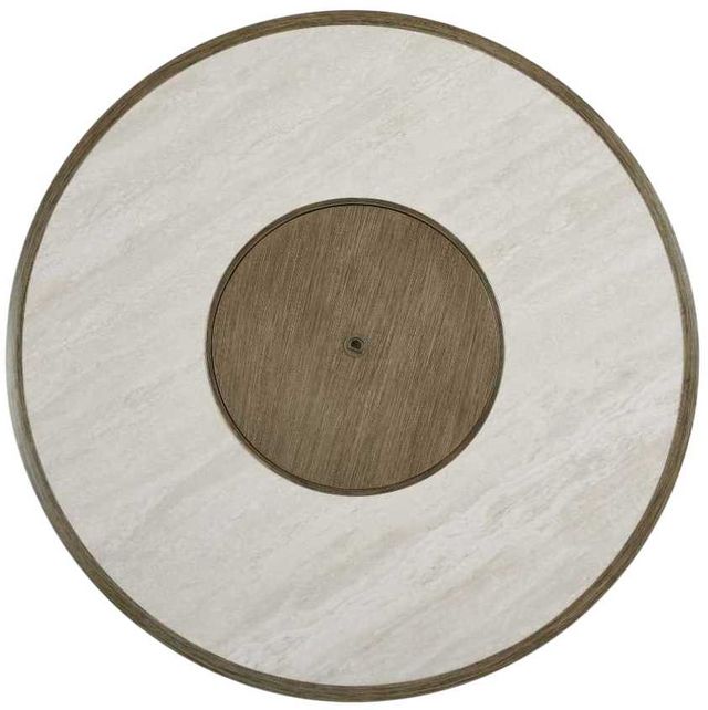 Signature Design by Ashley® Rainier Ranch Beige Aluminum Outdoor Round Fire Pit Table-3