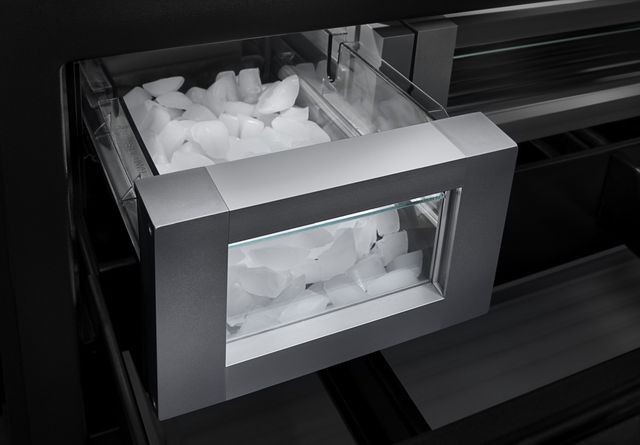 High end refrigerator ice maker