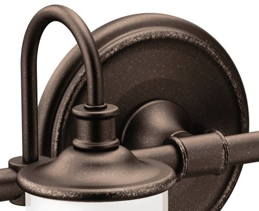 Moen® Belfield™ Oil Rubbed Bronze Two Globe Bath Light-1