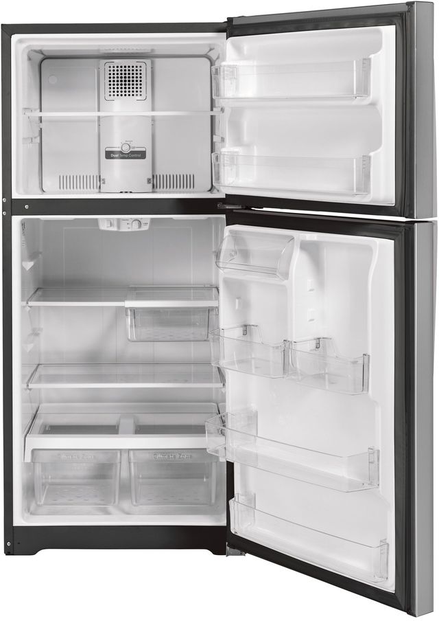 GE® 21.9 Cu. Ft. Stainless Steel Top Freezer Refrigerator-1