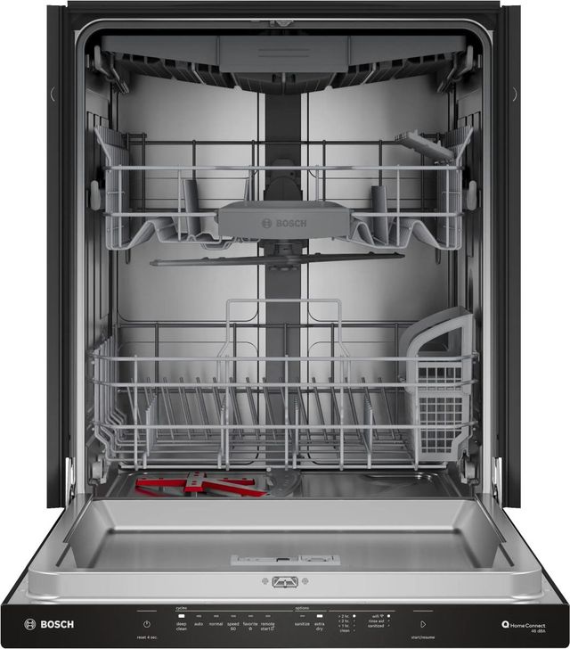 Bosch® 300 Series 24'' Black Top Control Built-In Dishwasher-1