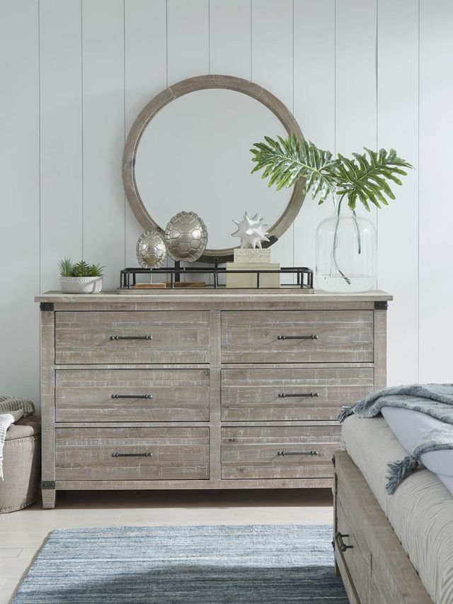 aspenhome® Foundry Weathered Stone Mirror-2