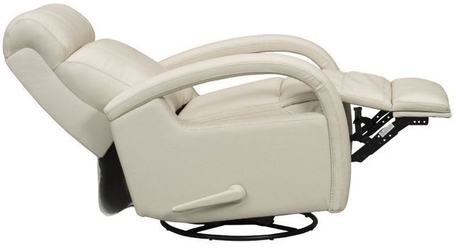 BarcaLounger® Harlee Troy Cream Leather Manual Swivel Glider Recliner-1