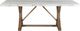 Elements International Lakeview White Dining Table with Natural Base-1