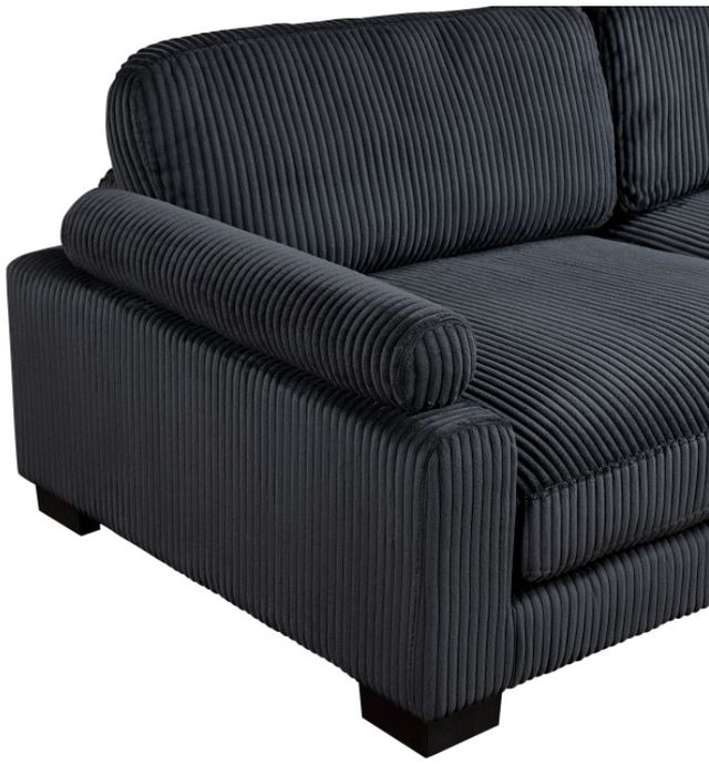 Homelegance® Traverse 7-Piece Black Modular Sectional with Reversible Chaise and Ottoman-3