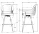 Amisco Customizable Weston Swivel Bar Stool-1