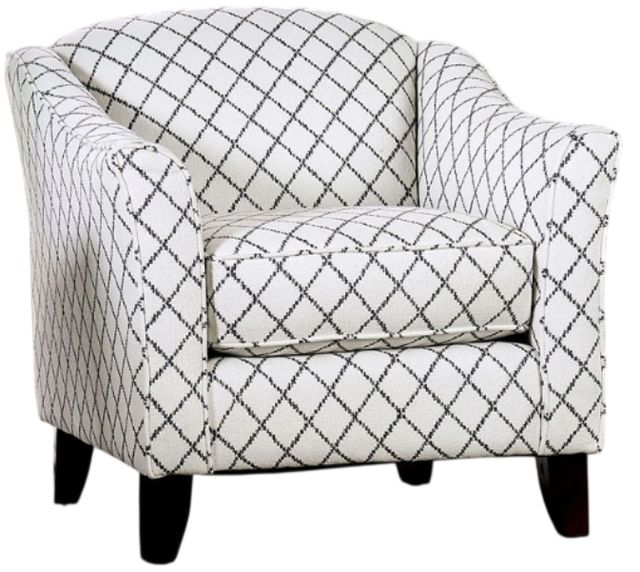 Furniture of America® Verne Gray/Ivory Diamond Chair-0