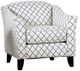 Furniture of America® Verne Gray/Ivory Diamond Chair-0