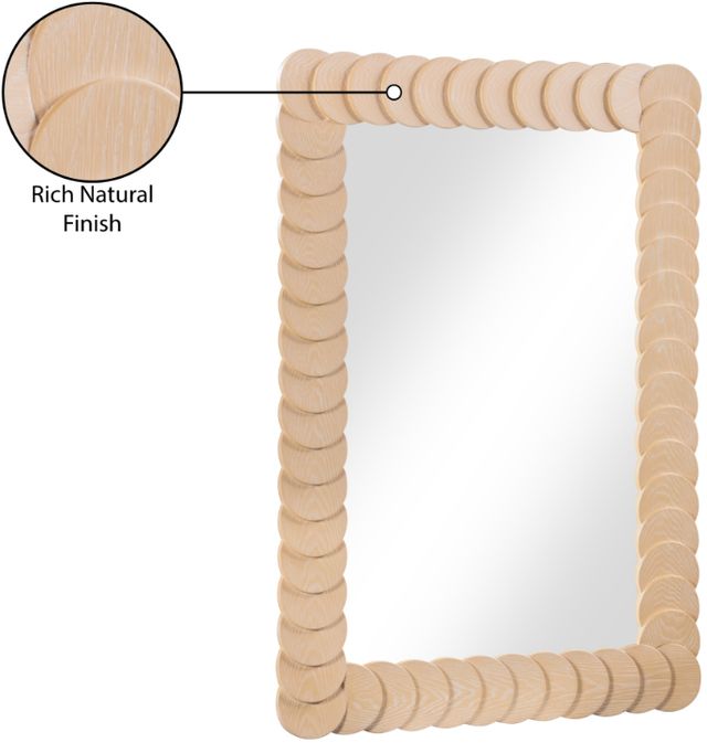 Meridian Furniture Revolve Natural Mirror-4