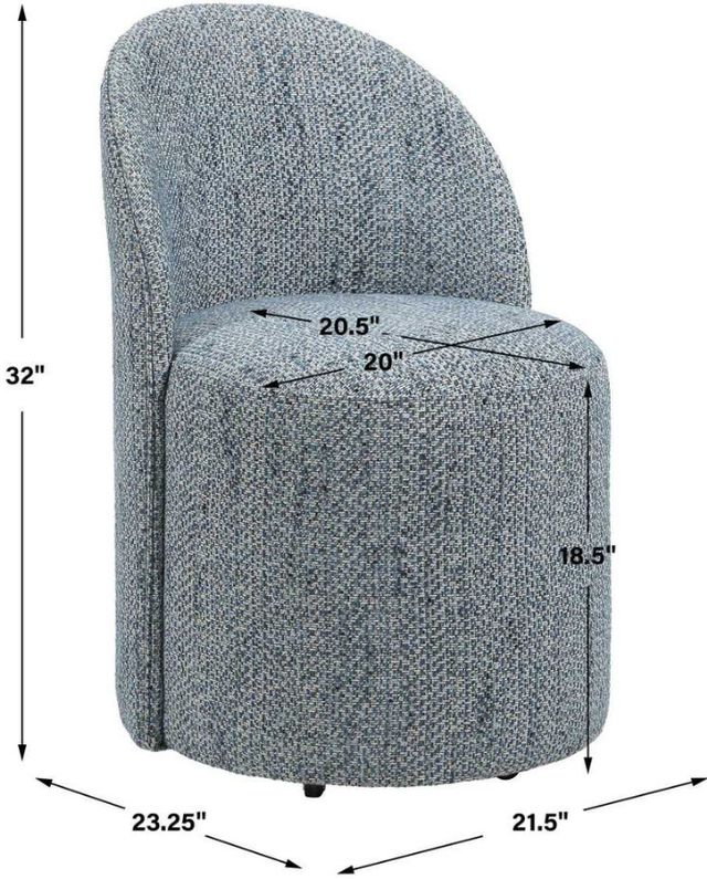 Uttermost® Roll With It Denim Dining Chair-2