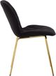 Primo™ International 3719 2-Piece Black Accent Chair Set with Gold Legs-2