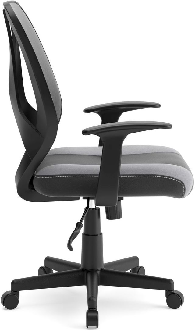 Signature Design by Ashley® Beauenali Light Gray/Black Office Desk Chair with Black Mesh Back-2