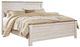 Signature Design by Ashley® Willowton 3-Piece Whitewash California King Panel Bed Set-1