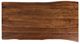 Jofran Inc. Nature's Edge Chestnut Coffee Table with Black Base-3