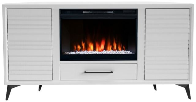 Legends Home Real Cozy Malibu White 64'' Corner Fireplace Console-3