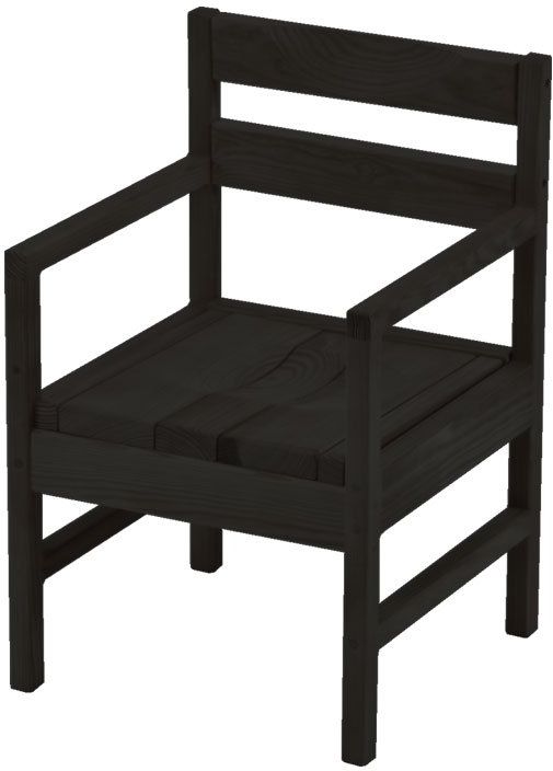 Crate Designs™ Furniture Espresso Dining Arm Chair-0