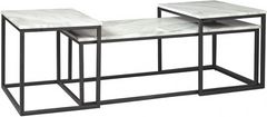 Signature Design by Ashley® Donnesta 3-Piece White Occasional Table Set