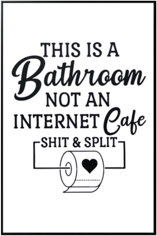 Classy Living Refreshing Quirky Restroom Reminder Wall Art-0