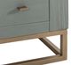 International Furniture Direct Timber Forest Green Chairside Table-4