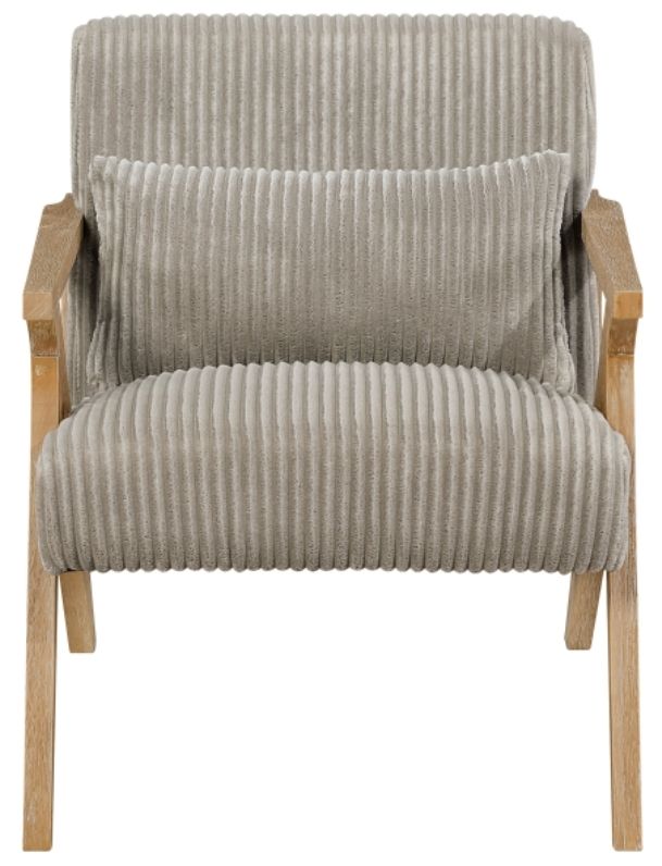 Homelegance® Chevron Taupe/Brown Accent Chair-2