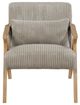 Homelegance® Chevron Taupe/Brown Accent Chair-2