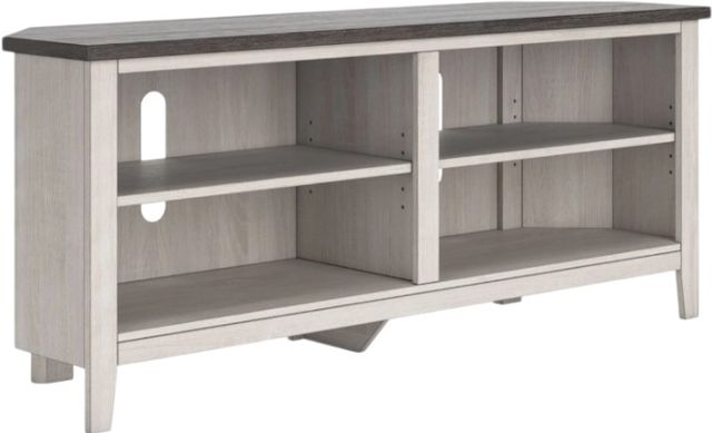 Signature Design by Ashley® Dorrinson Two-Tone Corner TV Stand-0