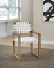 Modus Furniture One Bisque/White Dining Arm Chair-1